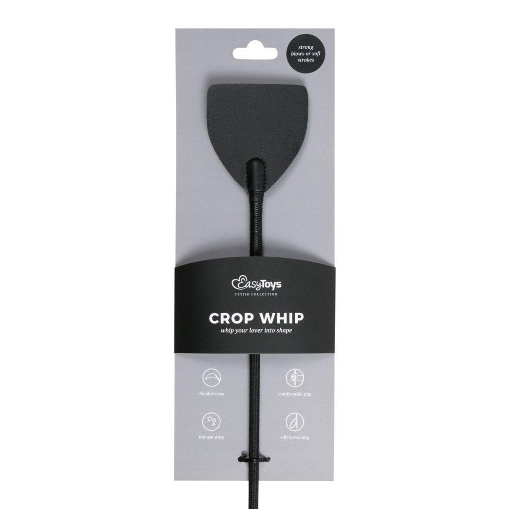 Wide Crop Whip Black - Naughty by Nature Adult Store