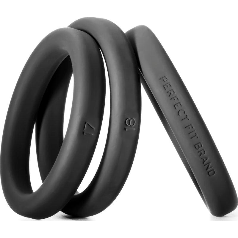 Xact-Fit Silicone Rings Large 3 Ring Kit - Adult Toys