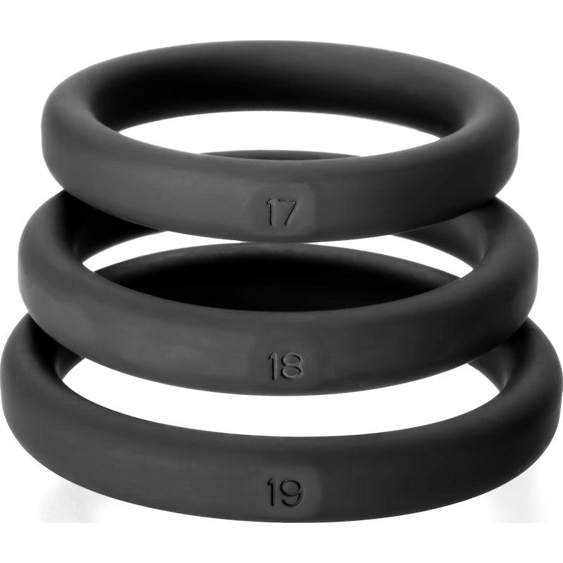 Xact-Fit Silicone Rings Large 3 Ring Kit - Adult Toys