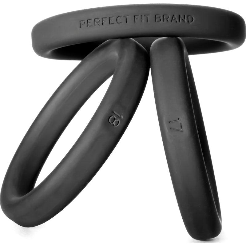 Xact-Fit Silicone Rings Large 3 Ring Kit - Adult Toys