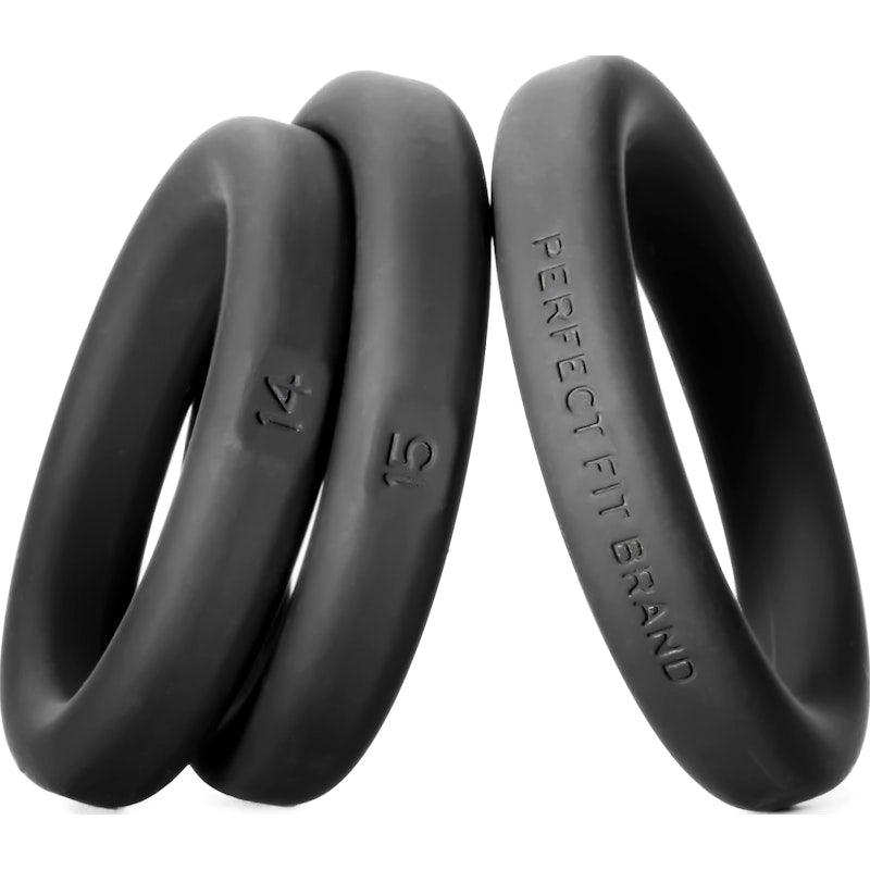 Xact-Fit Silicone Rings Medium 3 Ring Kit - Adult Toys