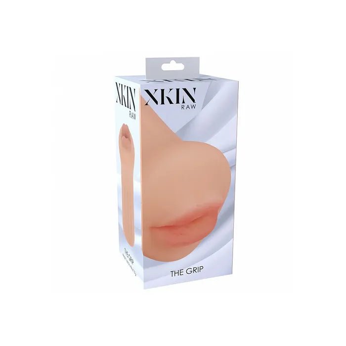 XKIN Raw The Grip Flesh Mouth Stroker – Realistic TPE Masturbator 12cm - MASTURBATORS