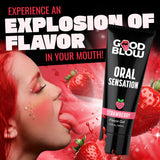 XR Brands Good Blow Warming Oral Sensation Gel - Strawberry, 44ml - LOTIONS & LUBES