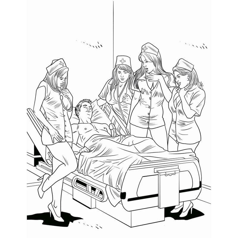 XXX Nurses Colouring Book - Adult Toys