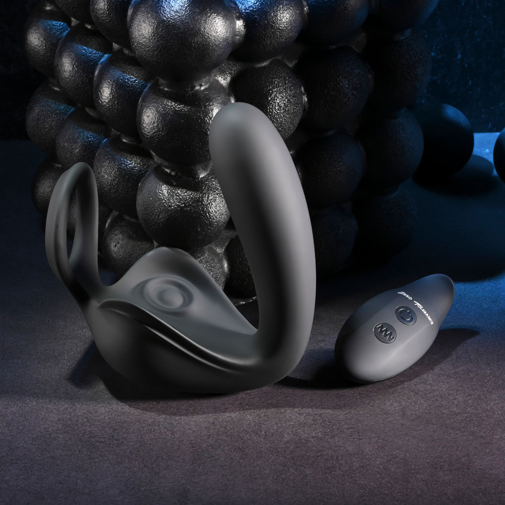 Zero Tolerance Ballin Black Prostate Massager Cock Ring Remote - ANAL TOYS