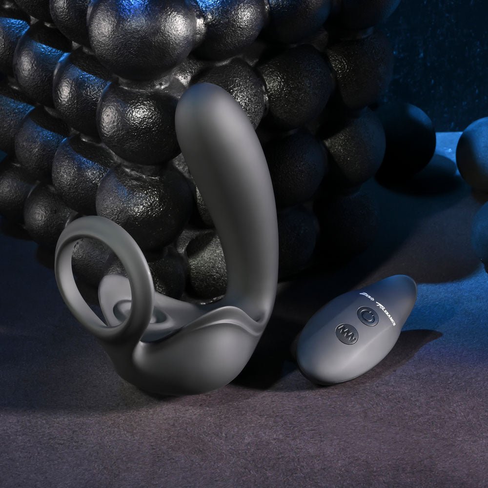 Zero Tolerance Ballin Black Prostate Massager Cock Ring Remote - ANAL TOYS