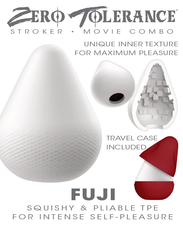 Zero Tolerance FUJI - White Mini Stroker Egg - MASTURBATORS