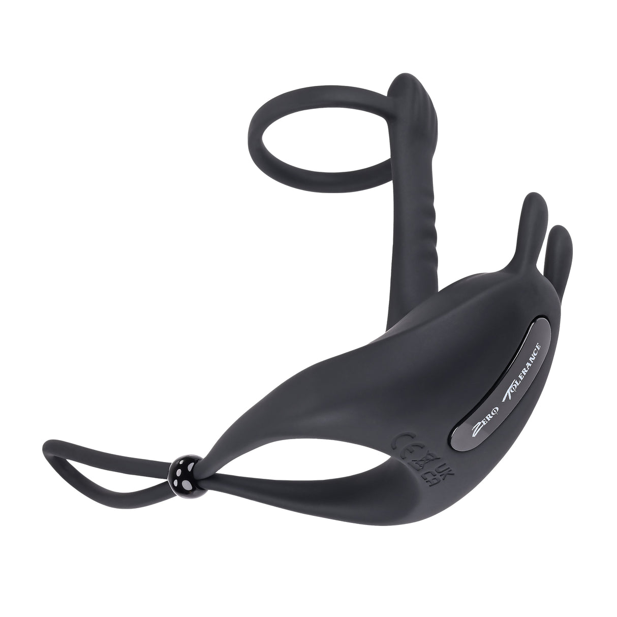 Zero Tolerance SADDLE UP - Black USB Rechargeable Vibrating Cock & Ball Rings - COCK RINGS