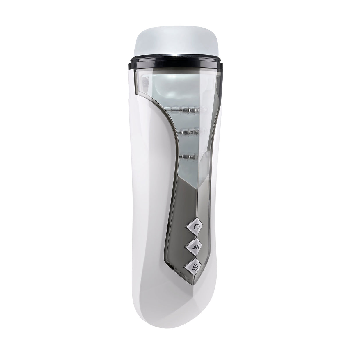 Zero Tolerance STROKING BUDDY - White USB Rechargeable Vibrating & Thrusting Stroker - MASTURBATORS