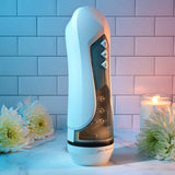Zero Tolerance STROKING BUDDY - White USB Rechargeable Vibrating & Thrusting Stroker - MASTURBATORS