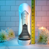 Zero Tolerance STROKING BUDDY - White USB Rechargeable Vibrating & Thrusting Stroker - MASTURBATORS