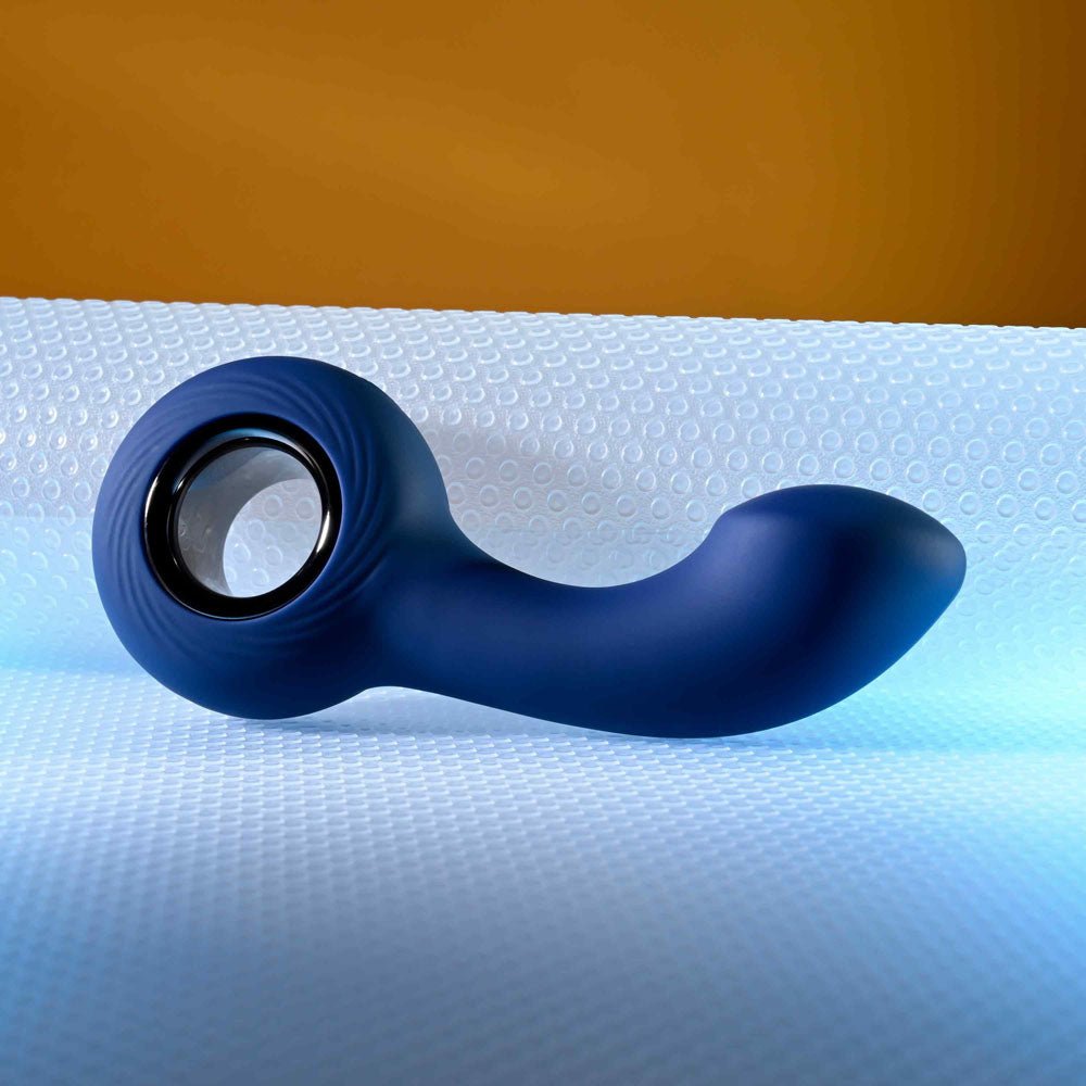 Zero Tolerance THE REACH - Blue 13.8 cm USB Rechargeable Vibrating Anal Plug - Anal Toys