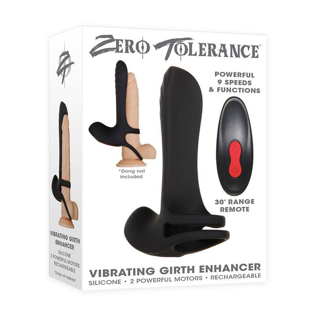 Zero Tolerance Vibrating Girth Enhancer - Black USB Rechargeable Sleeve with Wireless Remote - SLEEVES