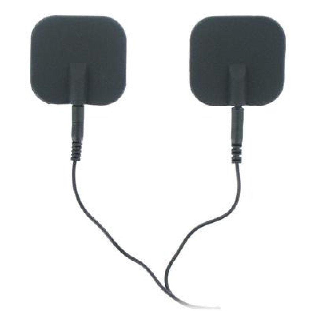 Zeus Deluxe Black Electro Pads 2 Pk - Adult Toys