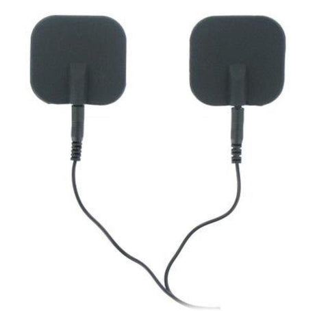 Zeus Deluxe Black Electro Pads 2 Pk - Adult Toys