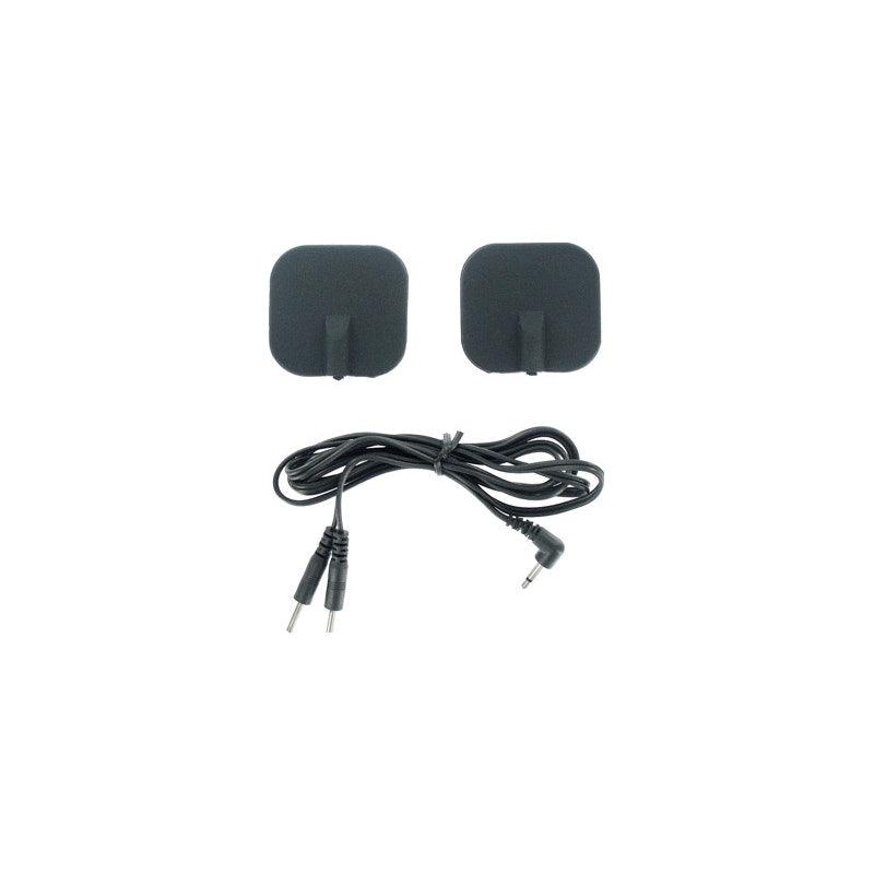 Zeus Deluxe Black Electro Pads 2 Pk - Adult Toys
