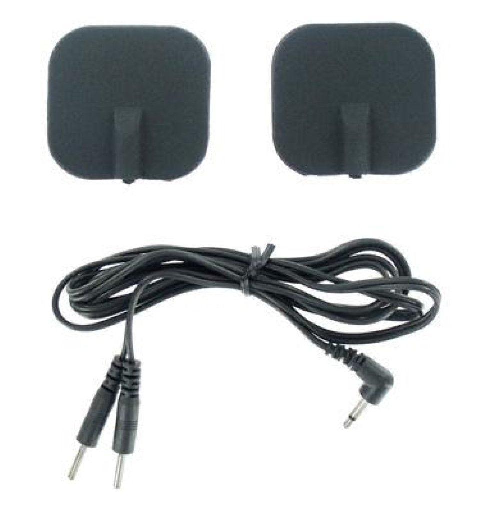 Zeus Deluxe Black Electro Pads 2 Pk - Adult Toys