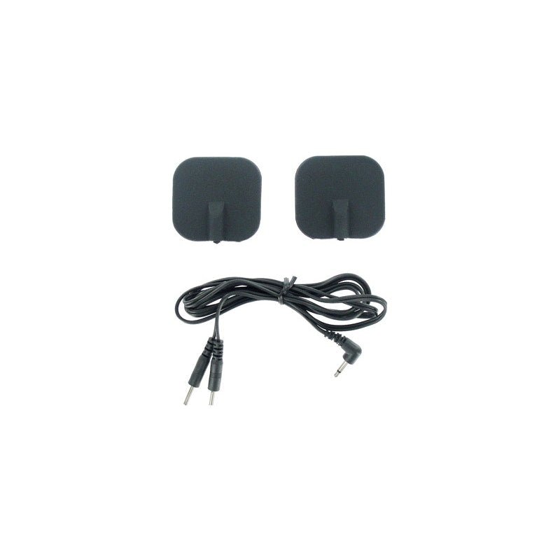 Zeus Deluxe Black Electro Pads 2 Pk - Adult Toys