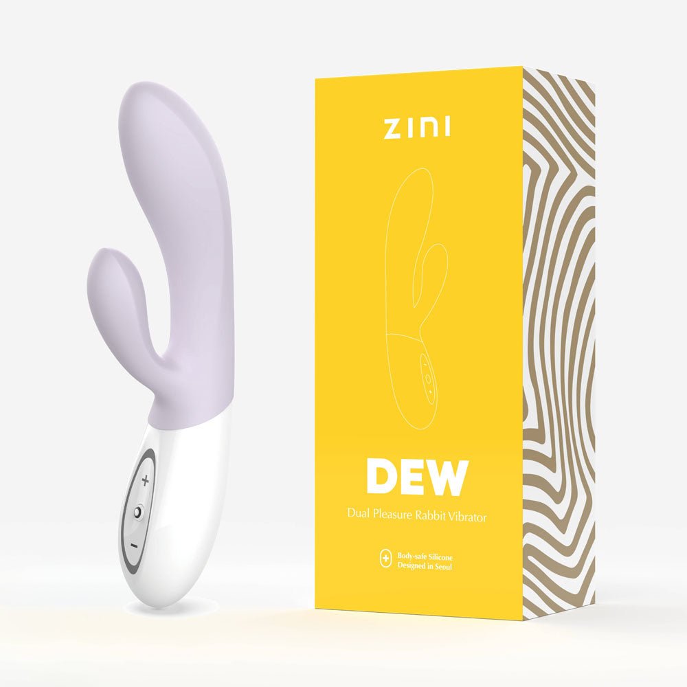 Zini Dew - Purple Hydrangea 20 cm USB Rechargeable Rabbit Vibrator - VIBRATORS