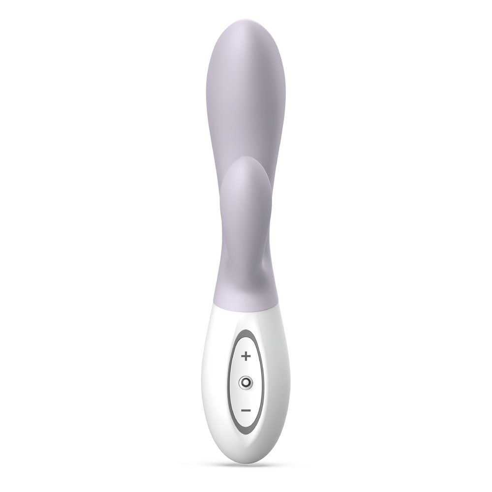Zini Dew - Purple Hydrangea 20 cm USB Rechargeable Rabbit Vibrator - VIBRATORS