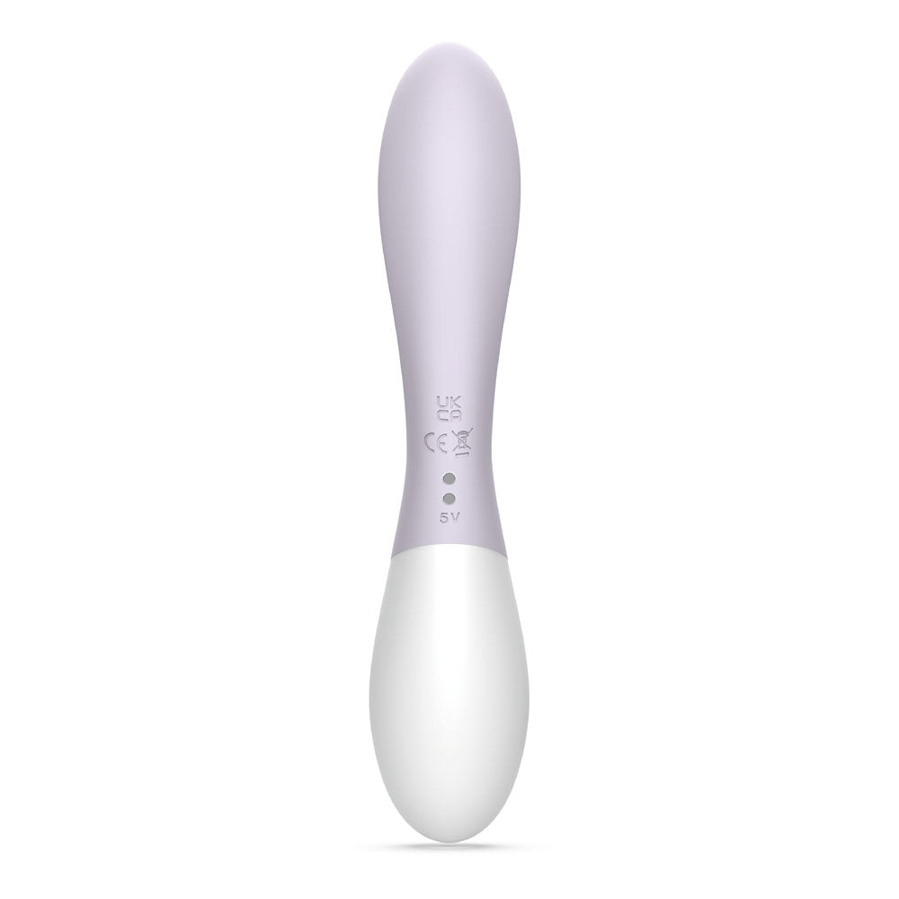 Zini Dew - Purple Hydrangea 20 cm USB Rechargeable Rabbit Vibrator - VIBRATORS