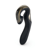 Zini Roae Special Edition - Black/Gold - Black/Gold 19.5 cm USB Rechargeable Vibrator - VIBRATORS