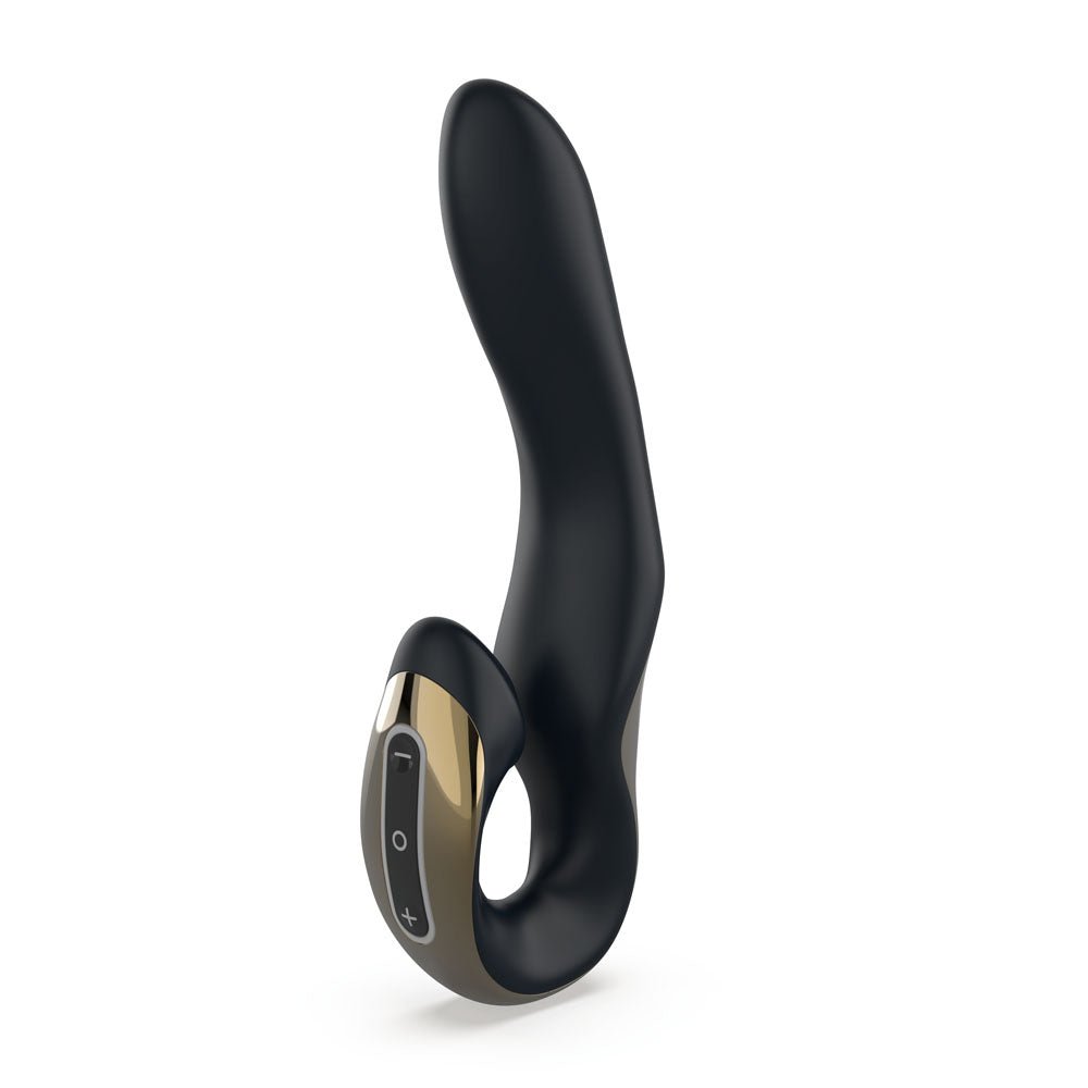 Zini Roae Special Edition - Black/Gold - Black/Gold 19.5 cm USB Rechargeable Vibrator - VIBRATORS