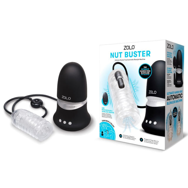 Zolo Nut Buster Hands Free Automatic Blowjob Machine Mains Powered - MASTURBATORS