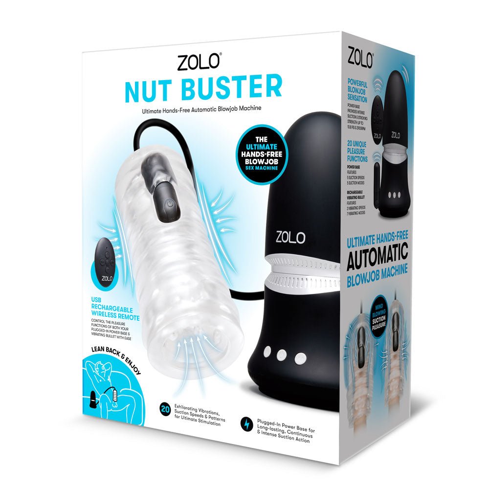 Zolo Nut Buster Hands Free Automatic Blowjob Machine - MASTURBATORS
