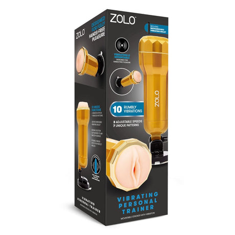 Zolo Vibrating Personal Trainer – Hands - Free Vagina Stroker with Suction - MASTURBATORS