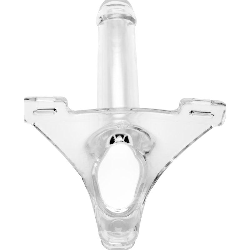 Zoro Knight 6in Hollow Shaft Clear Strap On - Adult Toys