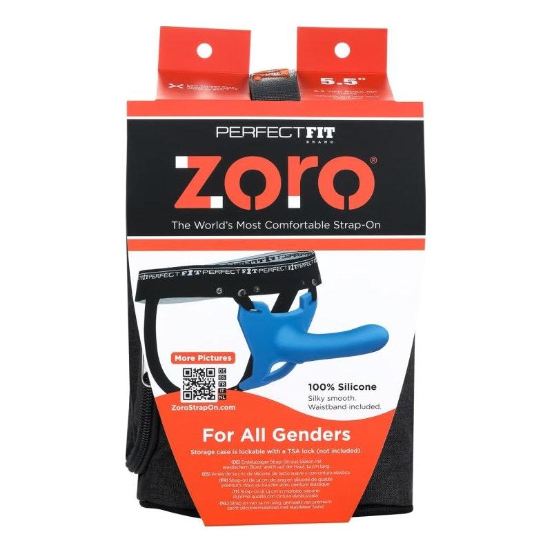 Zoro Strap - On 5.5in Blue - Adult Toys