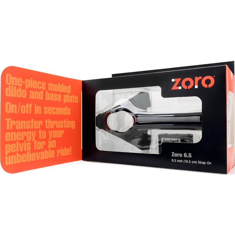 Zoro Strap-On 6.5in Black - Adult Toys