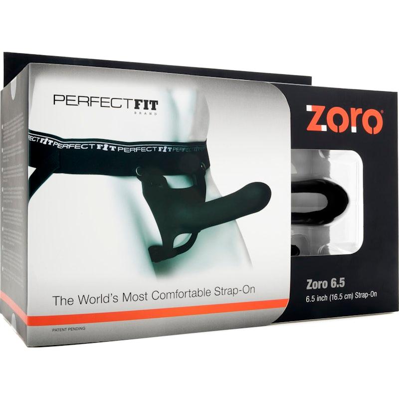 Zoro Strap-On 6.5in Black - Adult Toys