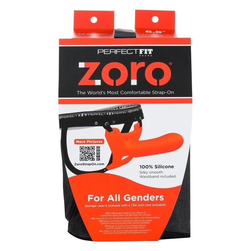Zoro Strap - On 6.5in Orange - Adult Toys