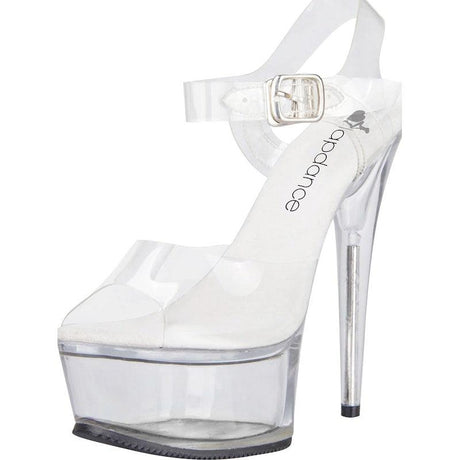 Clear Platform Sandal With Quick Release Strap 6in Heel - Naughty by Nature Adult Store