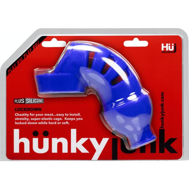 LOCKDOWN Cage Chastity by Hunkyjunk Cobalt - Naughty by Nature Adult Store