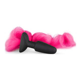 Silicone Butt Plug With Tail Pink - Naughty by Nature Adult Store