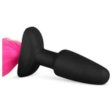 Silicone Butt Plug With Tail Pink - Naughty by Nature Adult Store