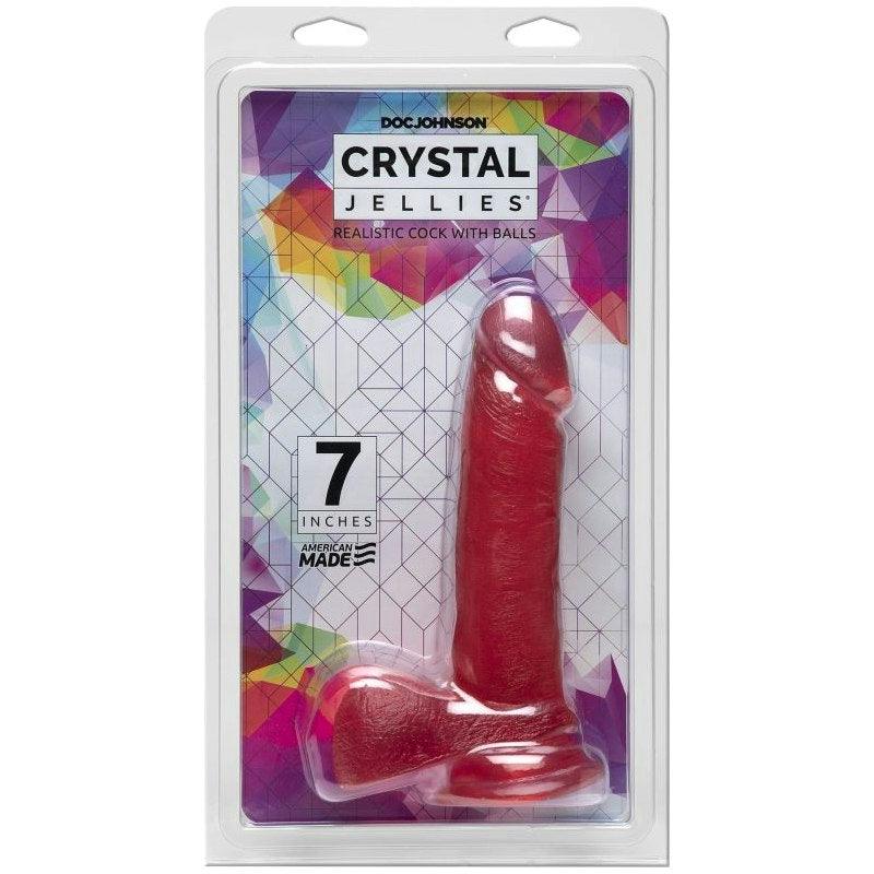 7 in Realistic Cock With Balls Pink - Naughty by Nature Adult Store