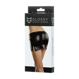 Glossy Wetlook Mini Skirt Camren