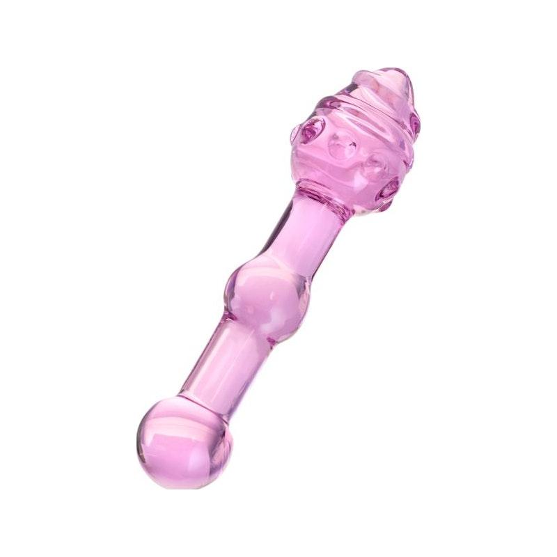 Sexus Glass Dildo Pink 17cm - Naughty by Nature Adult Store