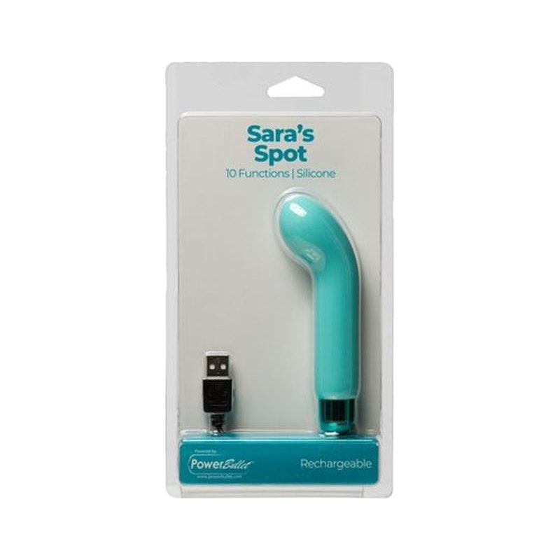 Power Bullet Sara’s Spot Vibrator Teal - Naughty by Nature Adult Store