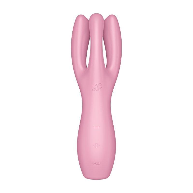 Satisfyer Threesome 3 Layon Vibrator Pink - Naughty by Nature Adult Store