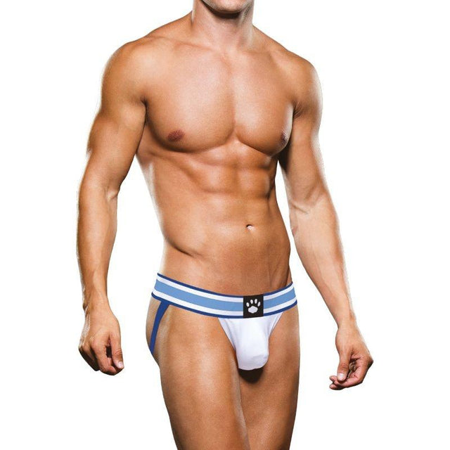 Prowler Jock White/Blue - Naughty by Nature Adult Store