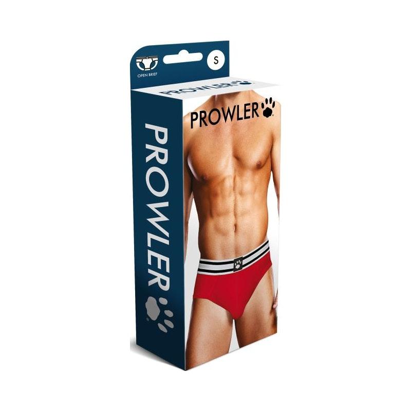 Prowler Open Back Brief White/Red - Naughty by Nature Adult Store