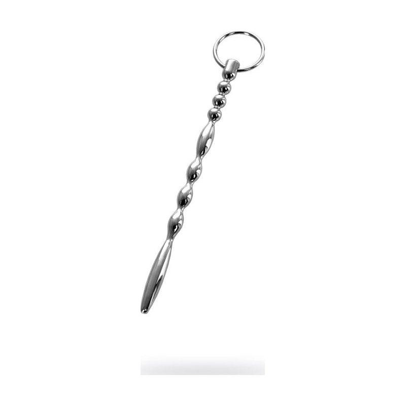 Silver Metal Urethral Plug w Ring - Naughty by Nature Adult Store