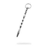 Silver Metal Urethral Plug w Ring - Naughty by Nature Adult Store