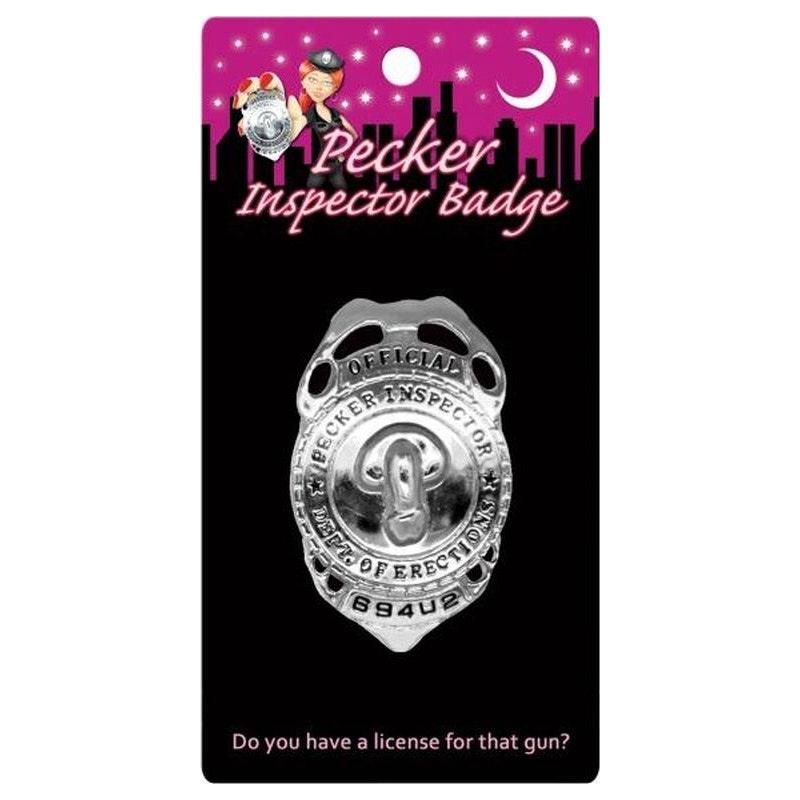 Pecker Inspector Badge - Naughty by Nature Adult Store