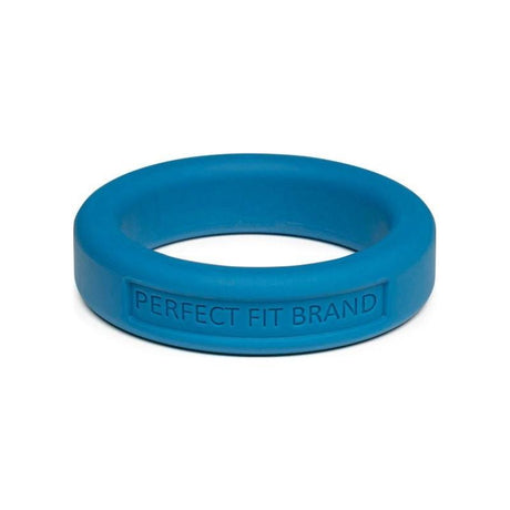 Classic Silicone Medium Stretch Penis Ring 36mm Blue - Naughty by Nature Adult Store